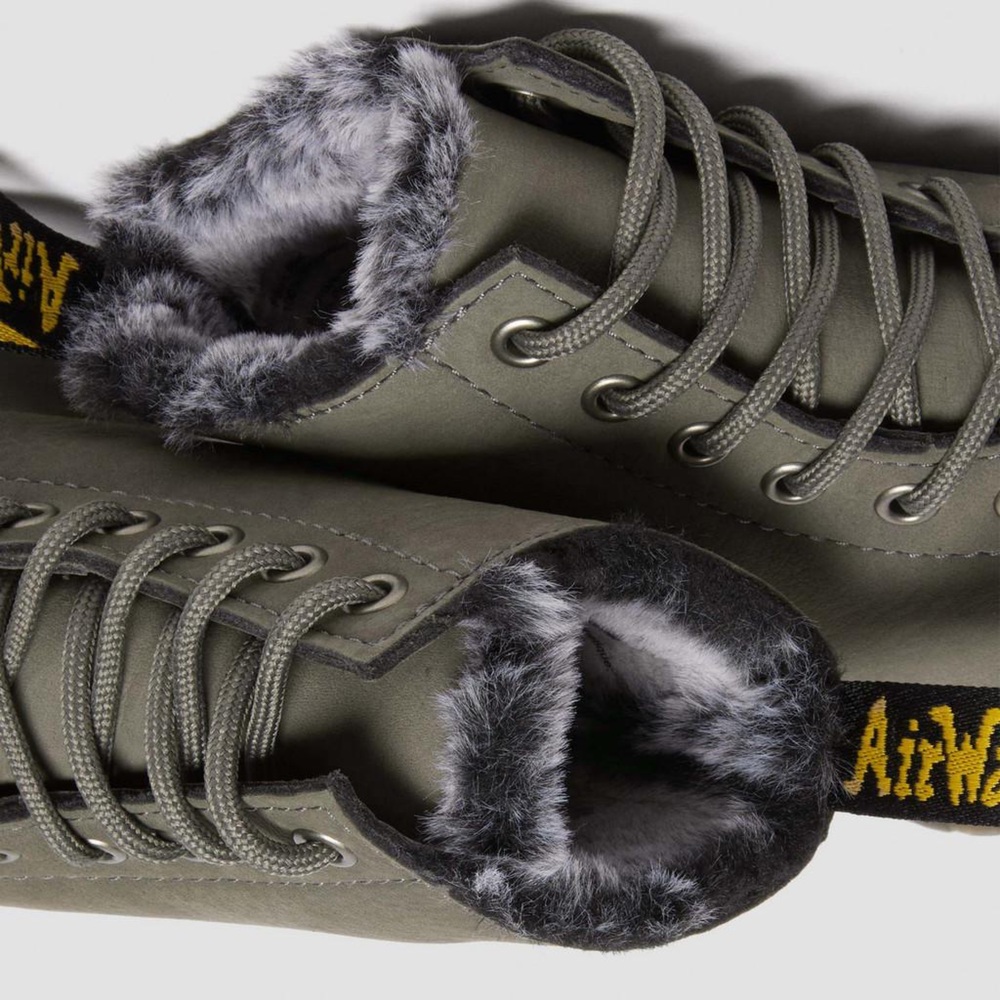 Dr.Martens 1460 SERENA FAUX FUR LINED NUBUCK LACE UP BOOTS
